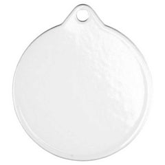 PLAIN WHITE ROUND MEDAL USED FOR SUBLIMATION - 2in - Optimum Teamwear