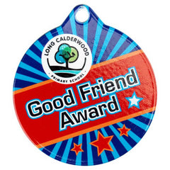 PLAIN WHITE ROUND MEDAL USED FOR SUBLIMATION - 2in - Optimum Teamwear