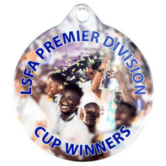 PLAIN WHITE ROUND MEDAL USED FOR SUBLIMATION - 2in - Optimum Teamwear