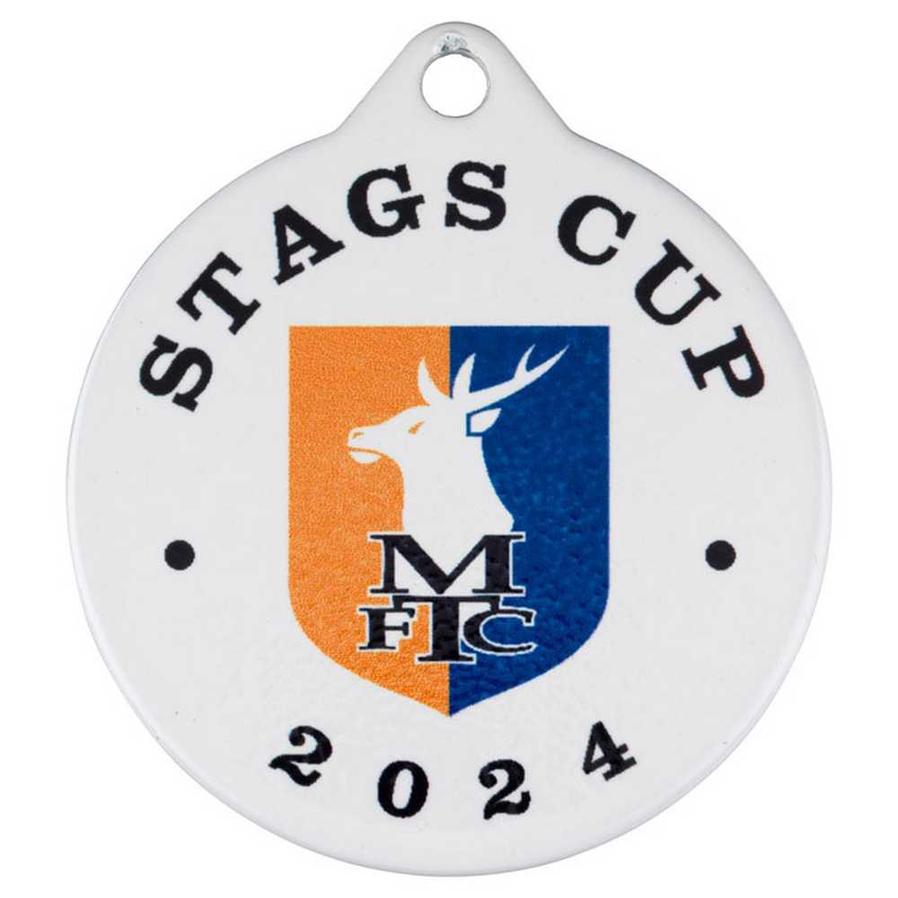 PLAIN WHITE ROUND MEDAL USED FOR SUBLIMATION - 2in - Optimum Teamwear