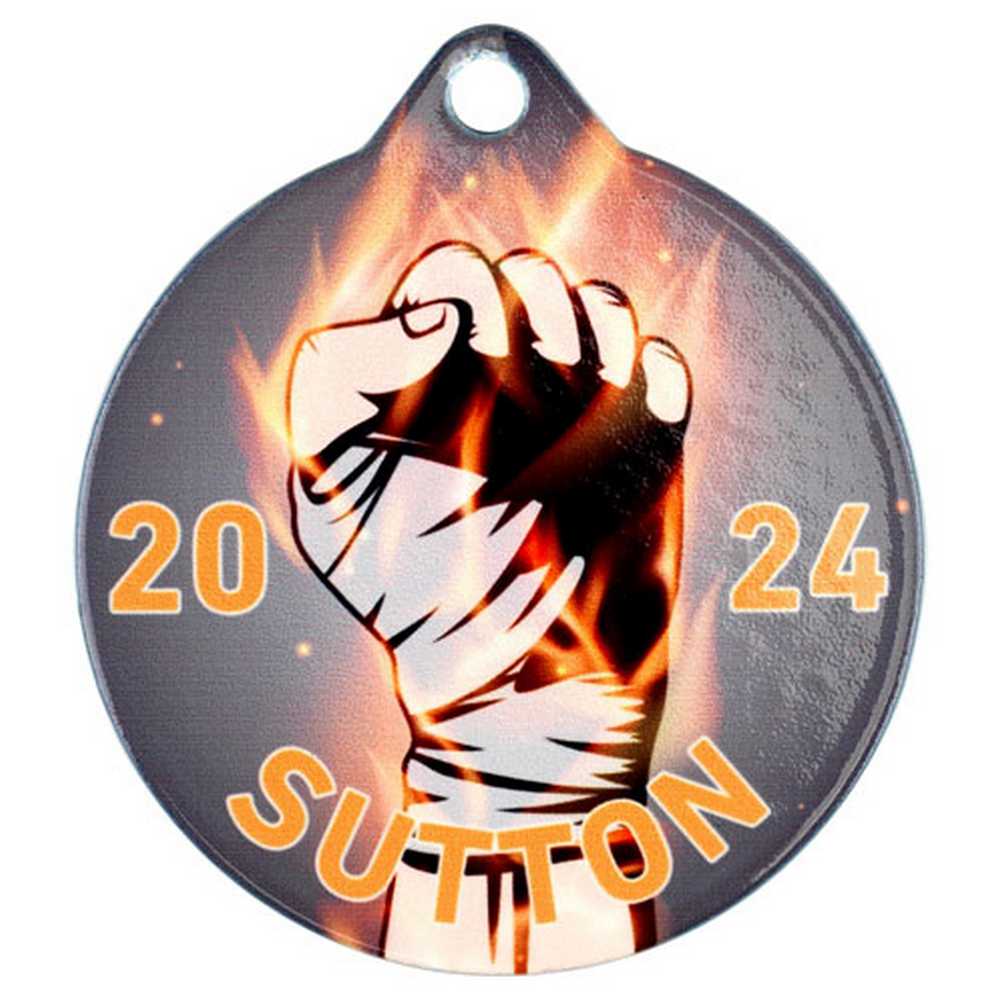 PLAIN WHITE ROUND MEDAL USED FOR SUBLIMATION - 2in - Optimum Teamwear