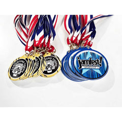 PLAIN WHITE ROUND MEDAL USED FOR SUBLIMATION - 2in - Optimum Teamwear