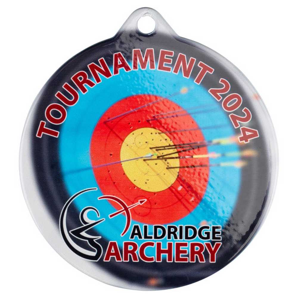 PLAIN WHITE ROUND MEDAL USED FOR SUBLIMATION - 2.75in - Optimum Teamwear