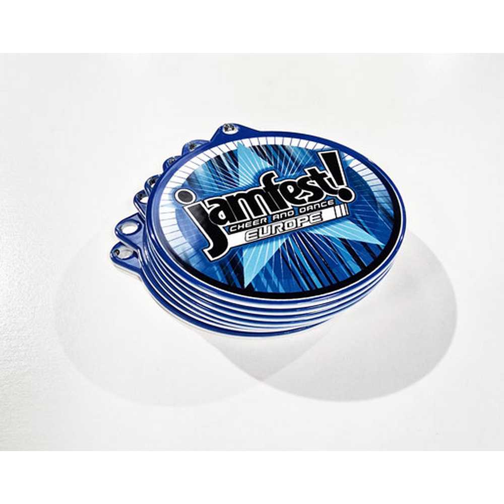 PLAIN WHITE ROUND MEDAL USED FOR SUBLIMATION - 2.75in - Optimum Teamwear