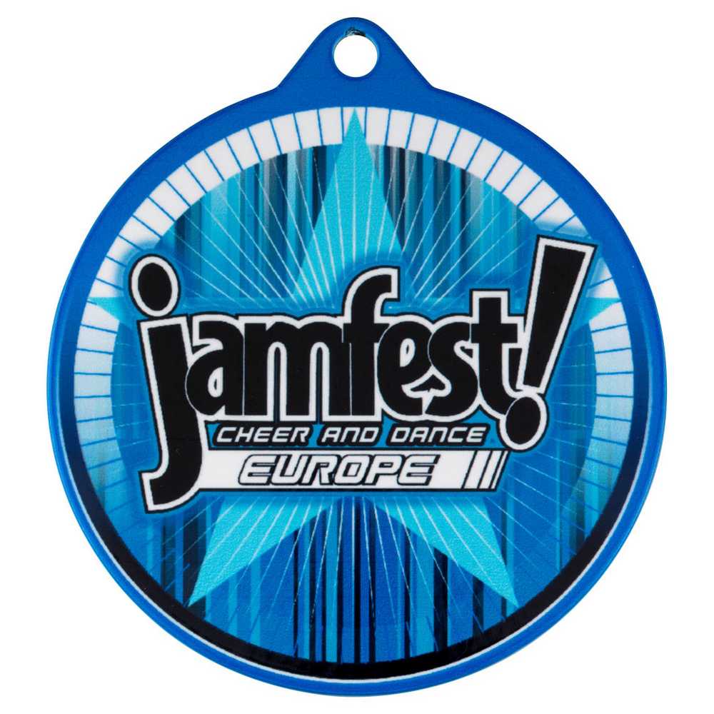 PLAIN WHITE ROUND MEDAL USED FOR SUBLIMATION - 2.75in - Optimum Teamwear
