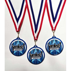 PLAIN WHITE ROUND MEDAL USED FOR SUBLIMATION - 2.75in - Optimum Teamwear