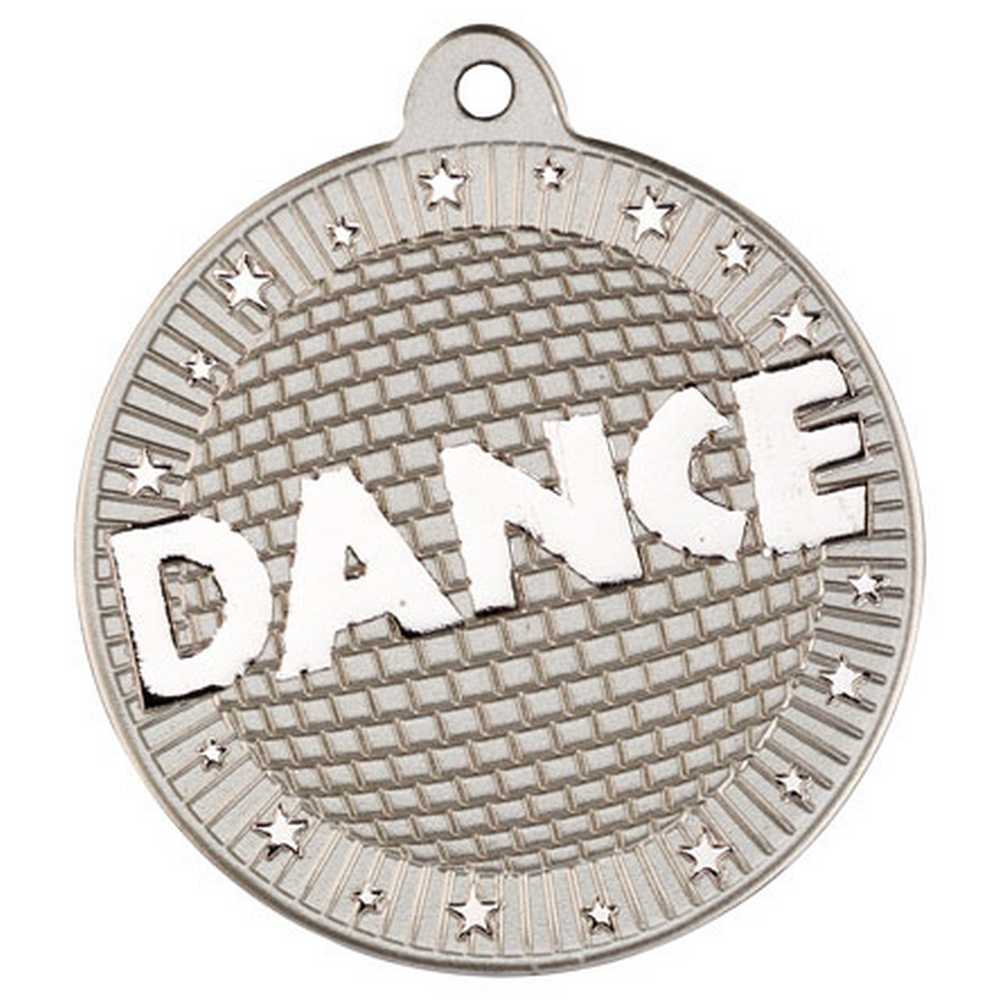 DANCE TWO COLOUR MEDAL MATT SILVER/SILVER - 2in - Optimum Teamwear