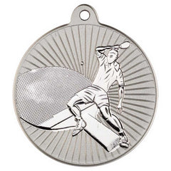 TABLE TENNIS TWO COLOUR MEDAL MATT SILVER/SILVER - 2in - Optimum Teamwear