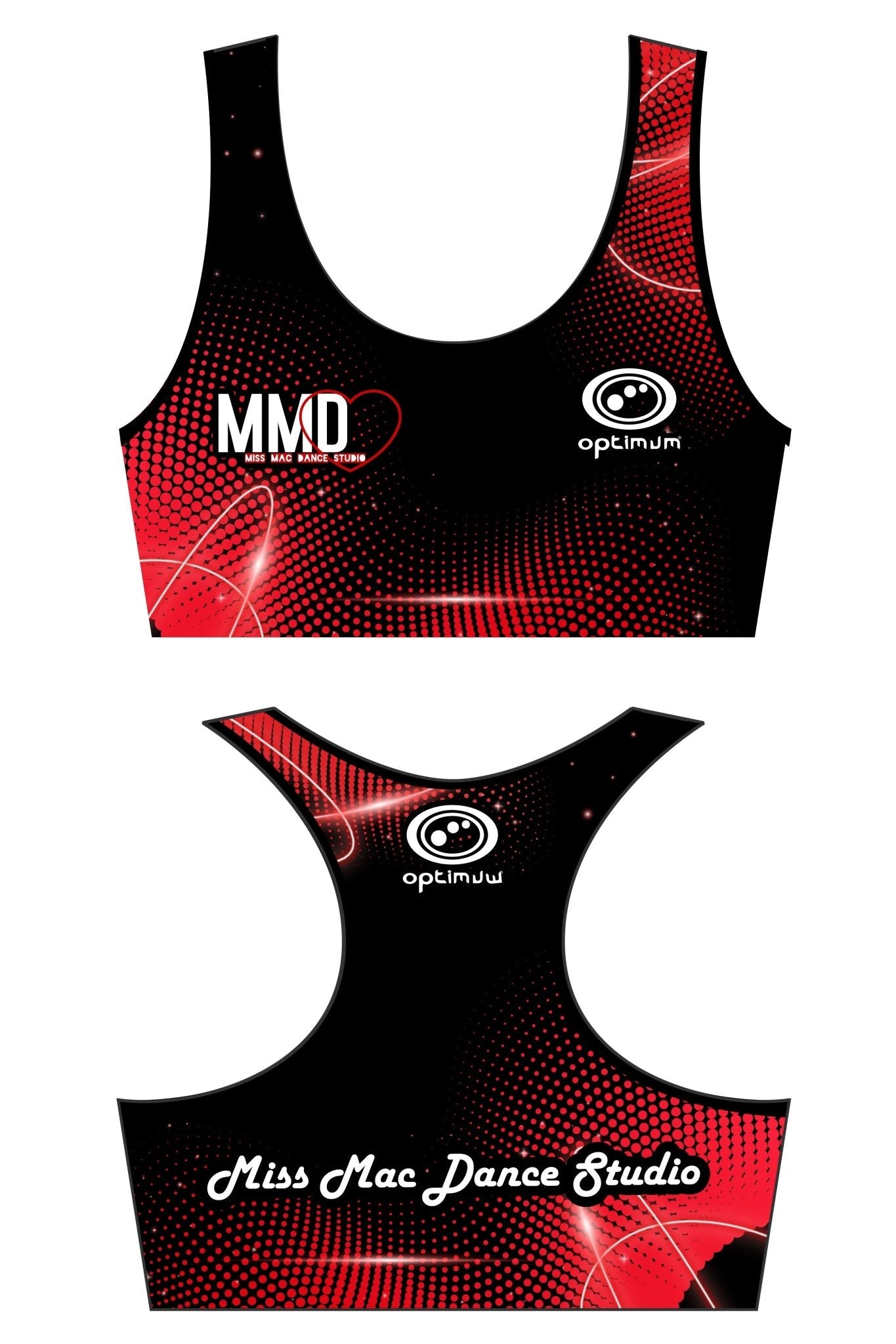 Miss Mac Dance Studio Crop Top - Optimum Teamwear
