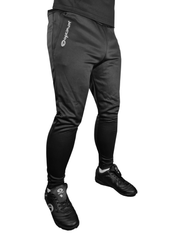 Optimum Tempo Skinny Tapered Jogging Bottoms Black - Optimum Teamwear