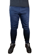 Optimum Tempo Skinny Tapered Tracksuit Bottoms Navy - Optimum Teamwear