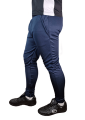 Optimum Tempo Skinny Tapered Tracksuit Bottoms Navy - Optimum Teamwear