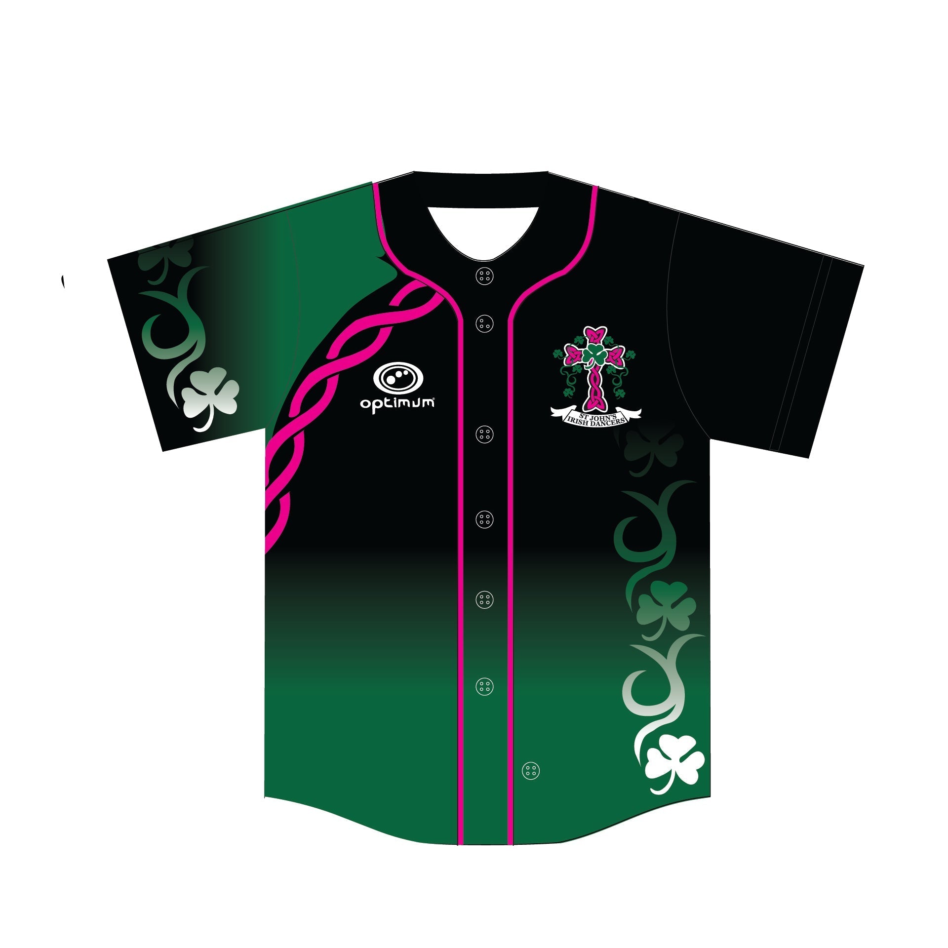 St John's irish dancers Baseball Top - Optimum Teamwear