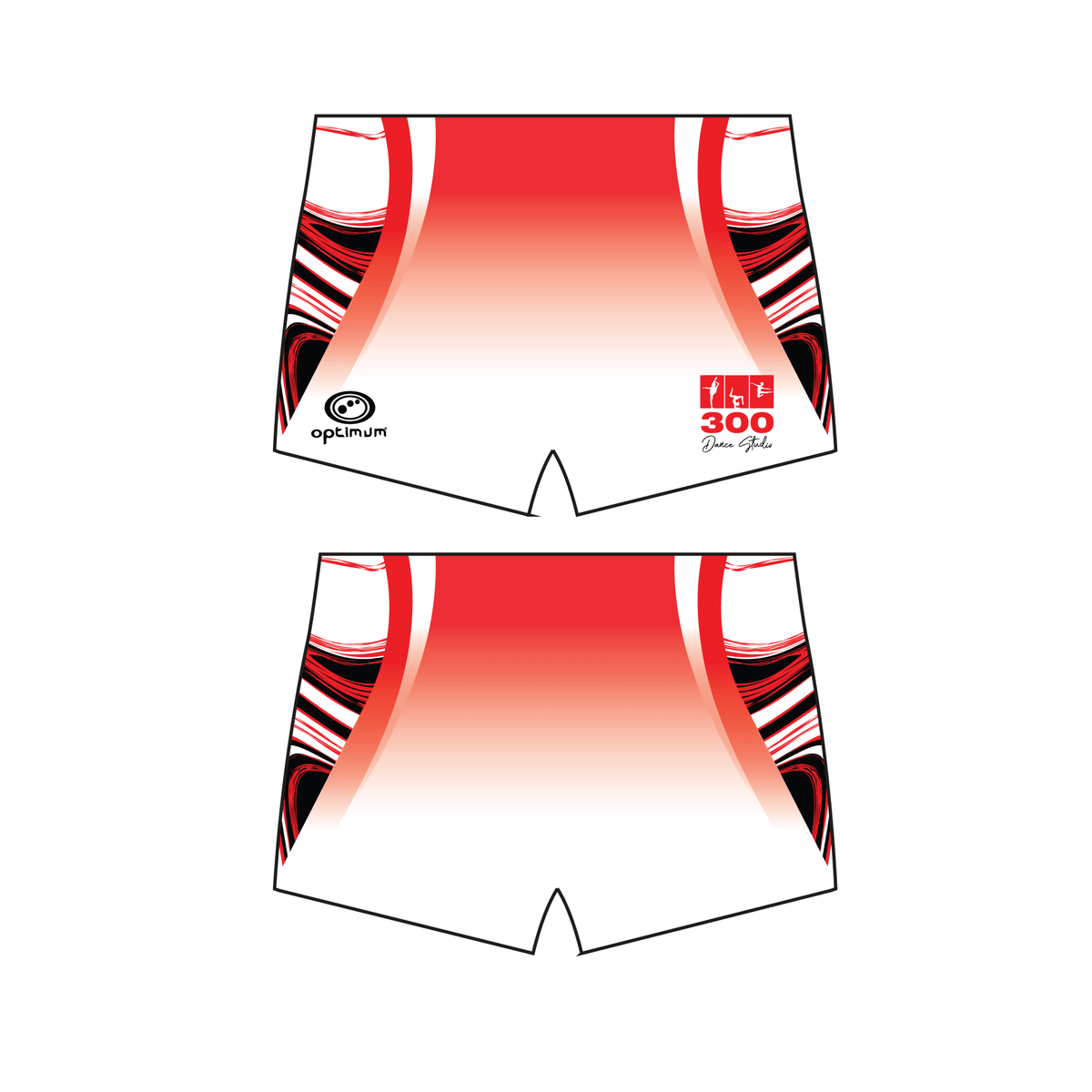 300 Dance Studio Shorts - Optimum Teamwear