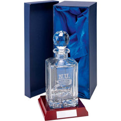 SQUARE SPIRIT DECANTER 0.8 LTR - 9.5in