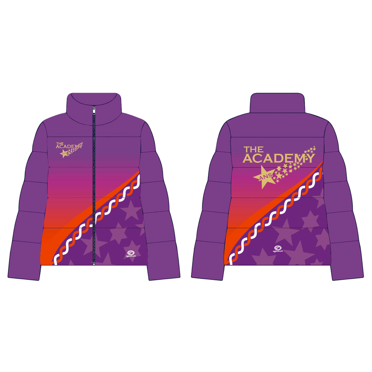 The Academy ANS Puffer Jacket - Optimum Teamwear