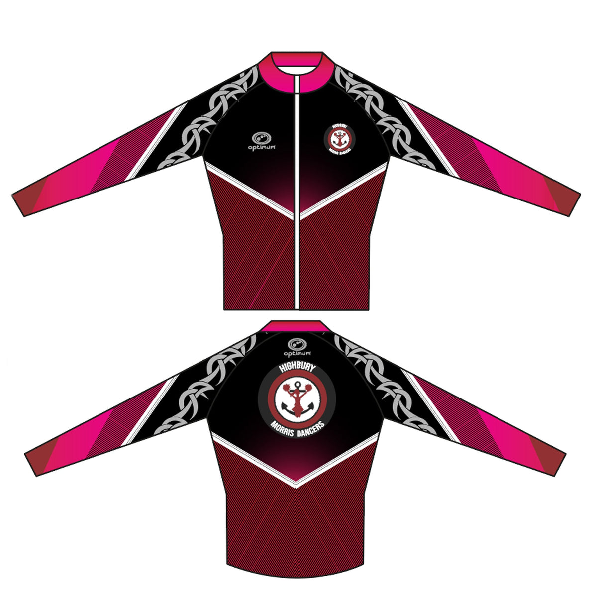 Highbury Morris Dancers Tracksuit Top - Optimum Teamwear