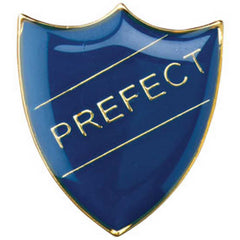 SCHOOL SHIELD BADGE (PREFECT) BLUE - 1.25in - Optimum Teamwear