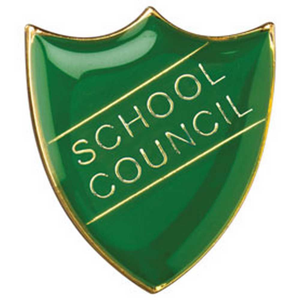 SCHOOL SHIELD BADGE (SCHOOL COUNCIL) GREEN - 1.25in - Optimum Teamwear