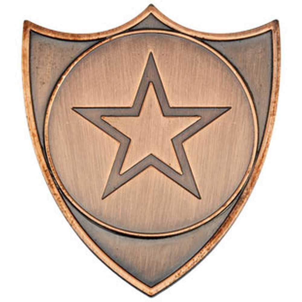 SHIELD BADGE (1in CENTRE) BRONZE - 1.5in - Optimum Teamwear
