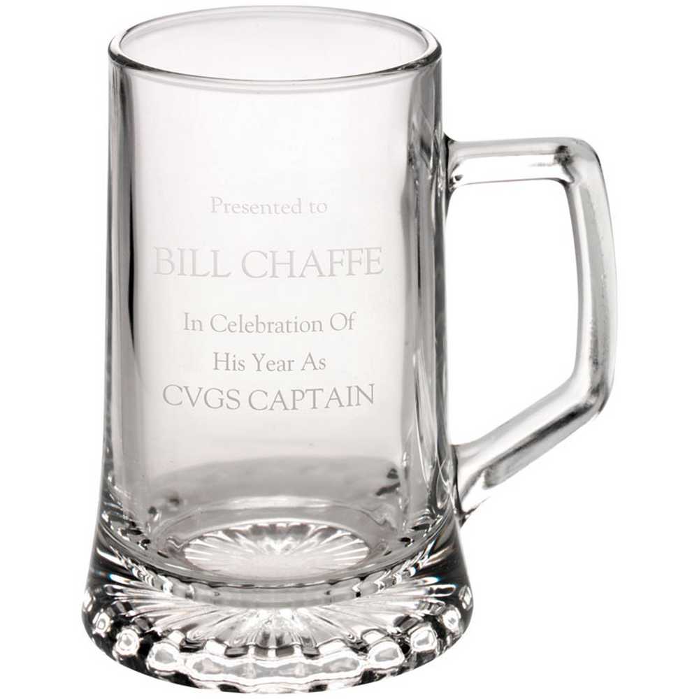 CRYSTAL TANKARD - 1/2 PINT
