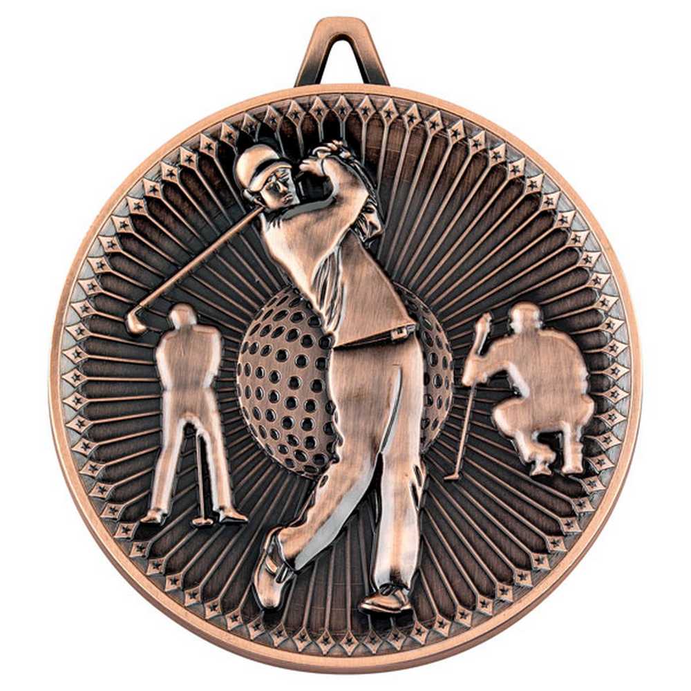 GOLF DELUXE MEDAL BRONZE - 2.35in - Optimum Teamwear