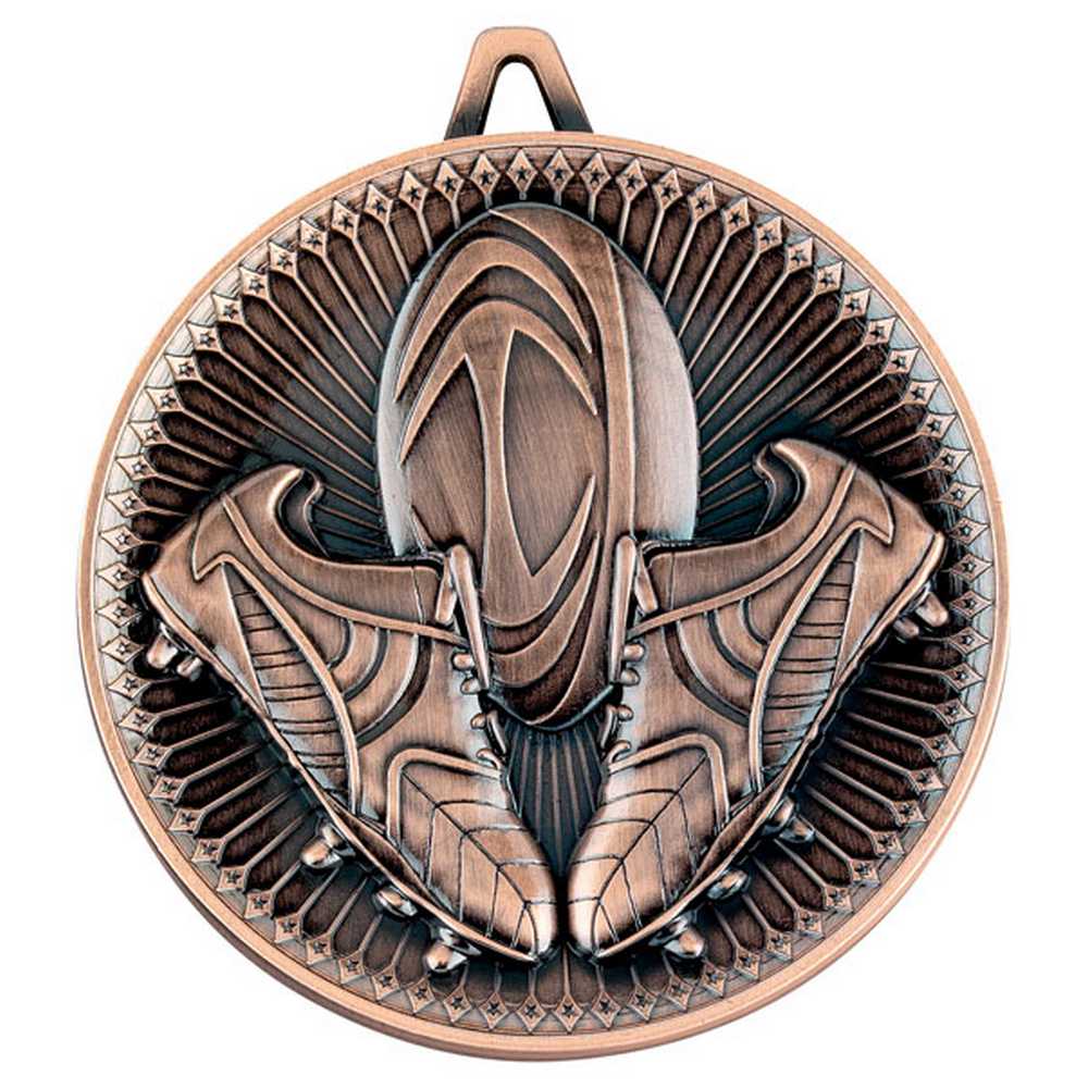 RUGBY DELUXE MEDAL BRONZE - 2.35in - Optimum Teamwear