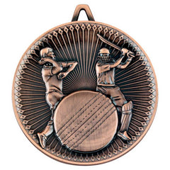 CRICKET DELUXE MEDAL BRONZE - 2.35in - Optimum Teamwear