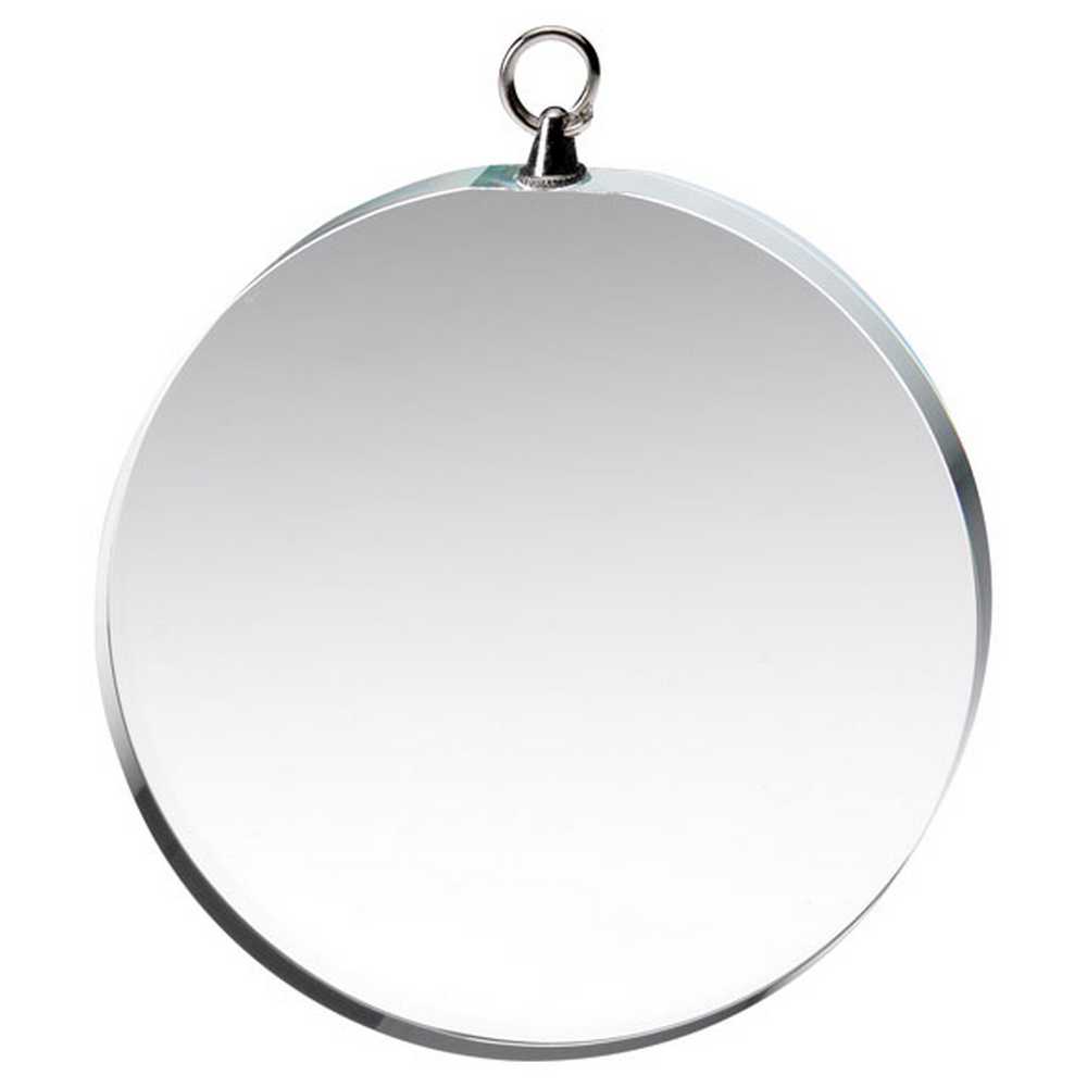 CLEAR GLASS ROUND MEDAL (6mm THICK) - 2.75in - Optimum Teamwear