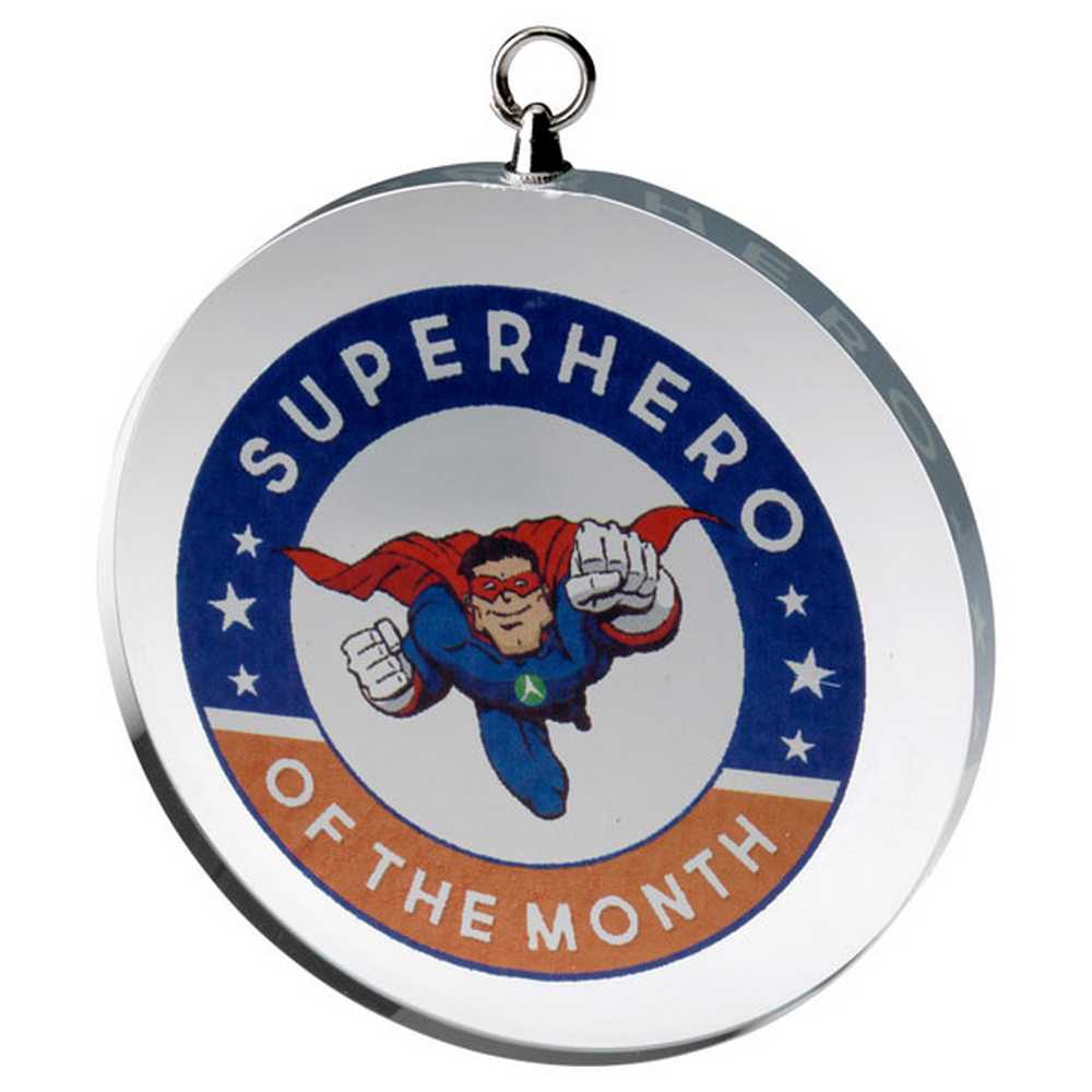 CLEAR GLASS ROUND MEDAL (6mm THICK) - 2.75in - Optimum Teamwear