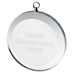 CLEAR GLASS ROUND MEDAL (6mm THICK) - 2.75in - Optimum Teamwear