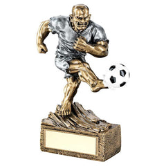 BRZ/PEW FOOTBALL 'BEASTS' FIGURE WITH PLATE - 6.75in