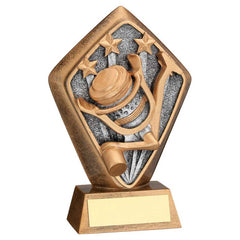 BRZ/GOLD DIAMOND HOLDER WITH 'ANGLING' DISC WITH PLATE - 5.25in