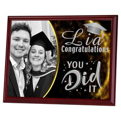 ROSEWOOD PLAQUE WITH WHITE SUBLIMATION FRONT (LANDSCAPE) - 7 x 9in