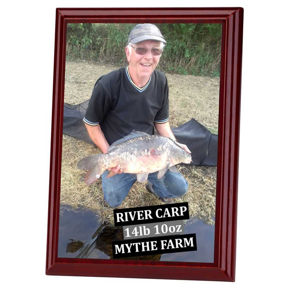 ROSEWOOD PLAQUE WITH WHITE SUBLIMATION FRONT (PORTRAIT) - 5 x 7in