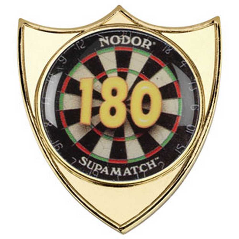DARTS '180' METAL SHIELD BADGE - 1.5in - Optimum Teamwear