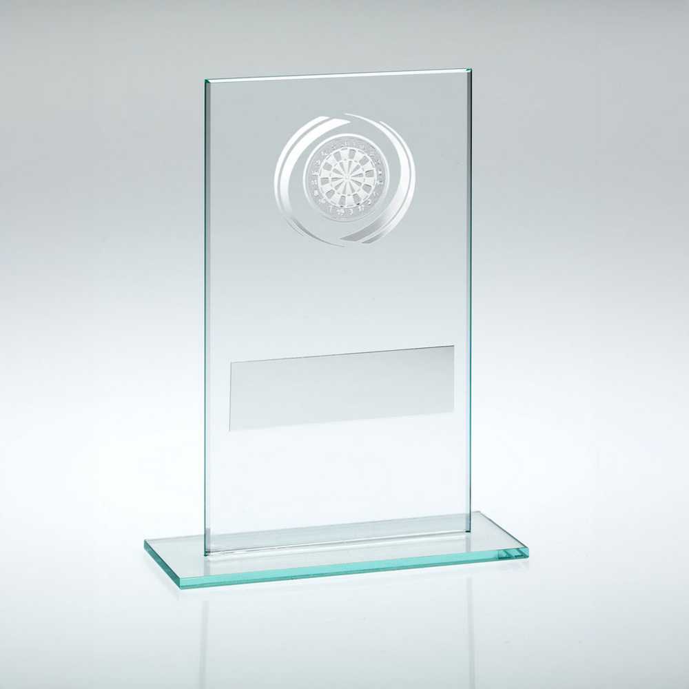 JADE/SILVER GLASS WITH DARTS INSERT AND PLATE - 5.5in - Optimum Teamwear