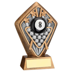 BRZ/GOLD DIAMOND HOLDER WITH 'POOL' DISC AND PLATE - 5.25in