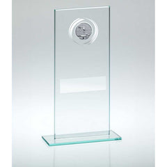 JADE/SILVER GLASS WITH POOL/SNOOKER INSERT AND PLATE - 7.25in - Optimum Teamwear