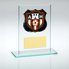 JADE GLASS NARROW PLAQUE (4mm THICK) - 4.5in