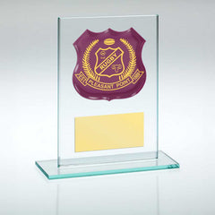 JADE GLASS NARROW PLAQUE (4mm THICK) - 4.5in