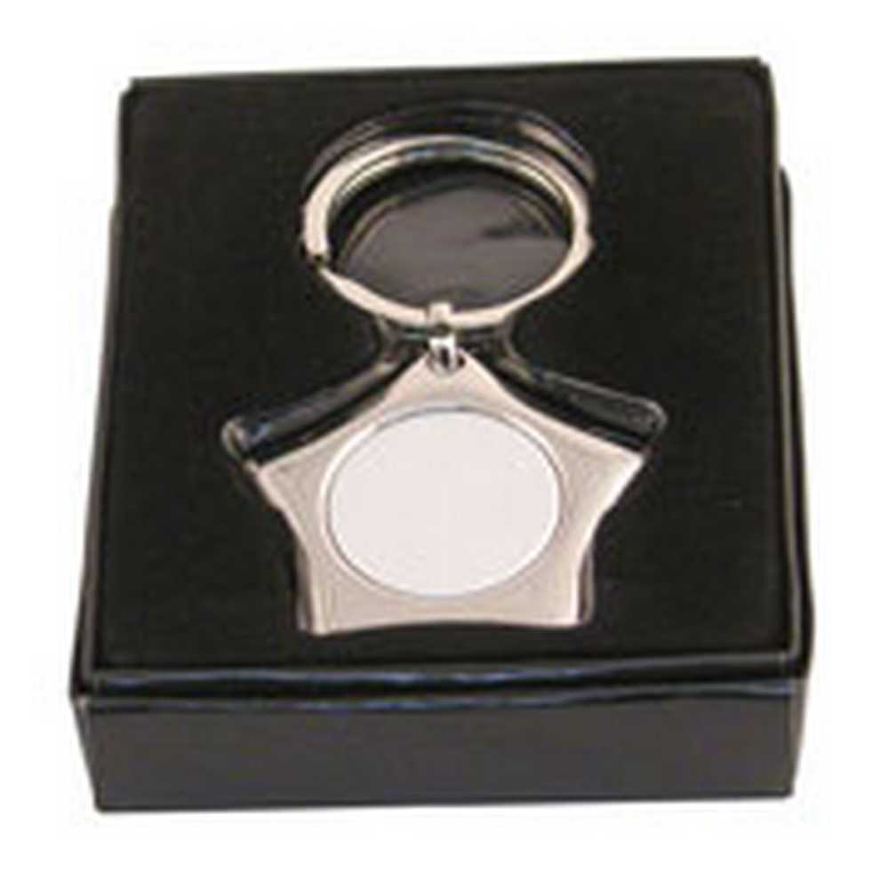 METAL STAR KEYRING (1in CENTRE) - 1.75in - Optimum Teamwear