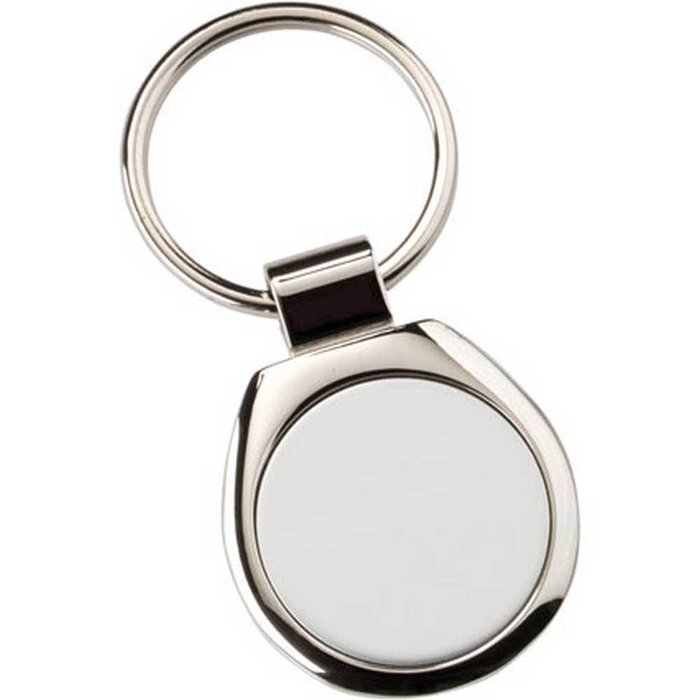METAL ROUND KEYRING (1in CENTRE) - 1.75in