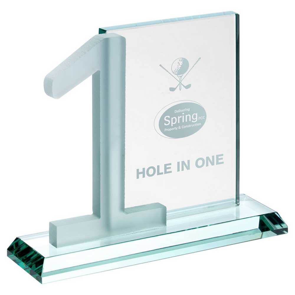 JADE GLASS RECTANGLE WITH FROSTED NO.1 (10mm THICK) - 6in