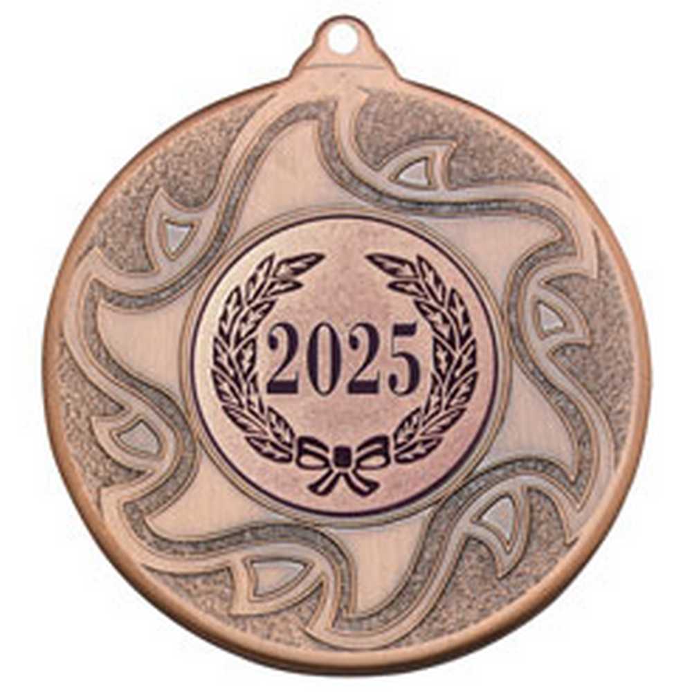 SUNSHINE MEDAL (1in CENTRE) BRONZE - 2in - Optimum Teamwear