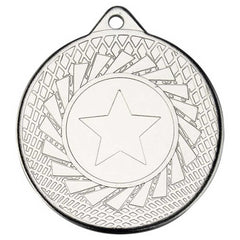 BLADE MEDAL (1in CENTRE) SILVER - 2in