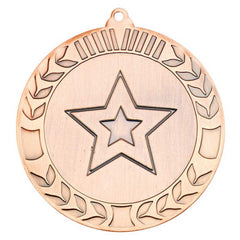 WREATH MEDAL (2in CENTRE) BRONZE - 2.75in - Optimum Teamwear