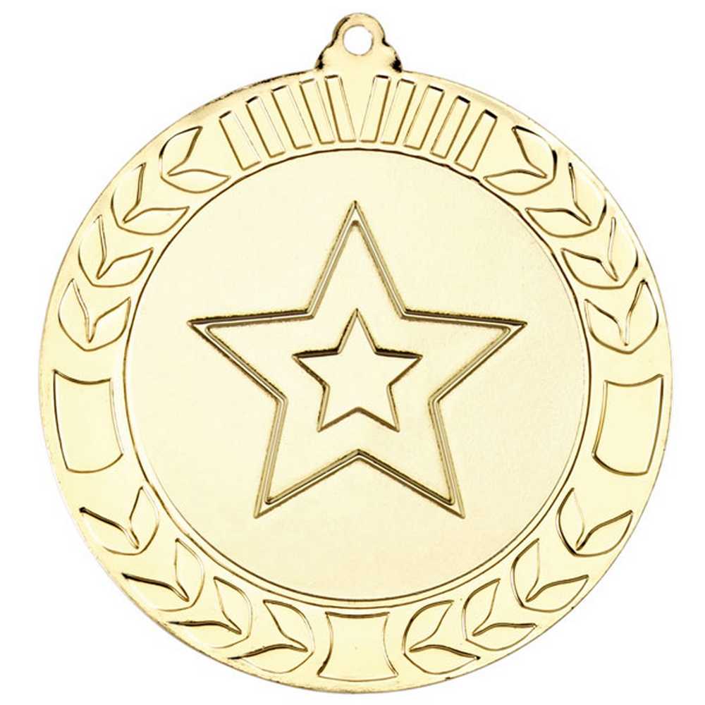 WREATH MEDAL (2in CENTRE) GOLD - 2.75in - Optimum Teamwear