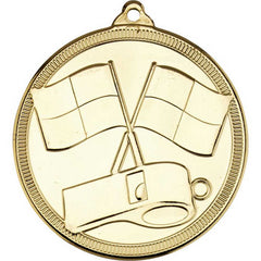 REFEREE 'MULTI LINE' MEDAL GOLD - 2in - Optimum Teamwear