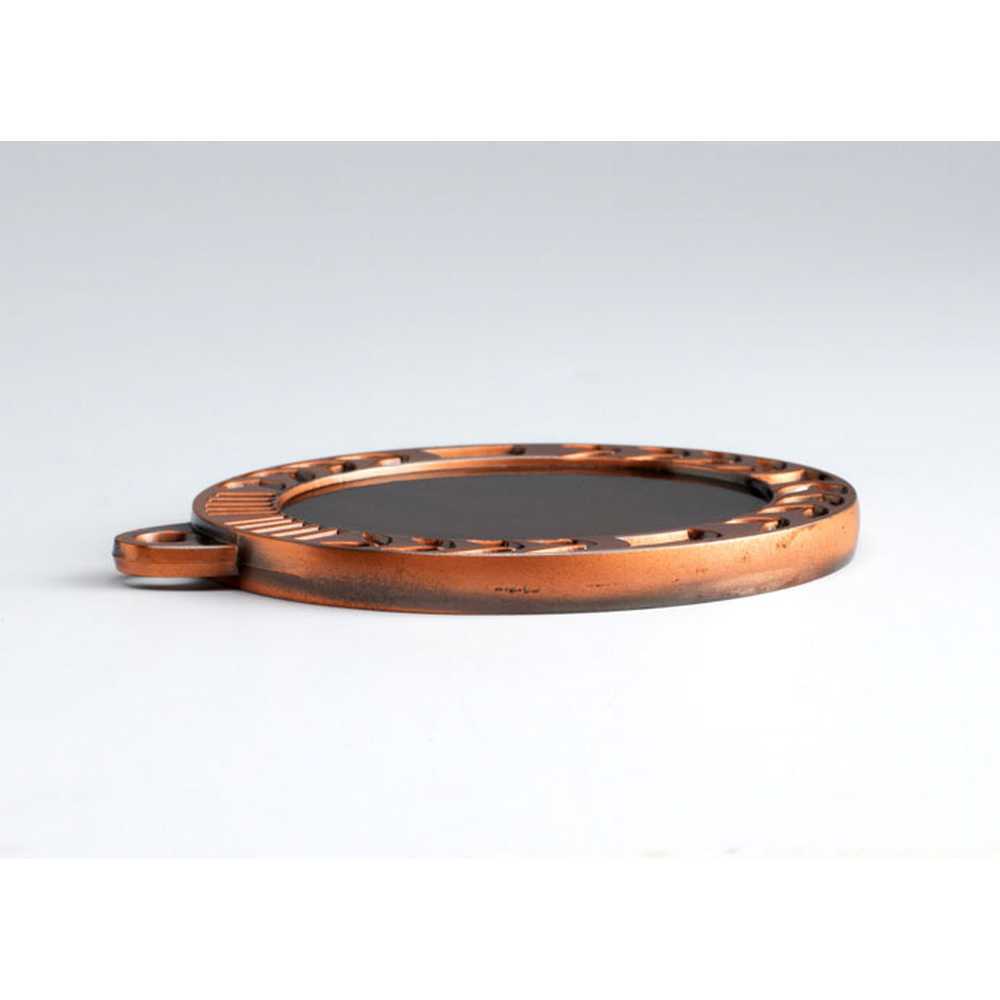 WREATH MEDAL EXTRA THICK (2in CENTRE) BRONZE - 2.75in